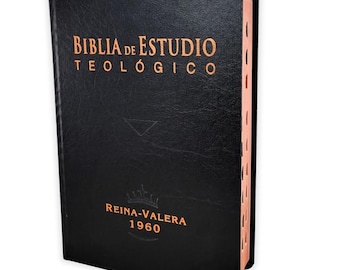 Biblia de Estudio Teológico RV1960, tapa dura negro con índice