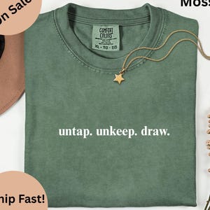 Comfort Colors® untap upkeep draw T-Shirt, Geeky T-Shirts for Gamers, Magic Themed Tee, MTG inspired T-Shirt, Fun Game Apparel, Gamer Gift