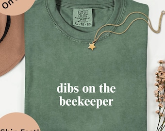 Comfort Colors Dibs On The Beekeeper T-Shirt, Funny Honeybee Lover Unisex Tee