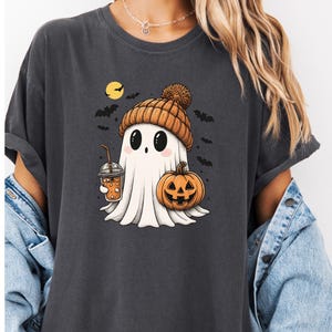 Halloween Ghost Comfort Colors® Shirt, Cute Ghost Shirt, Womens Halloween Shirt, Cute Fall Shirt, Spooky Season Shirt, Gift For Halloween