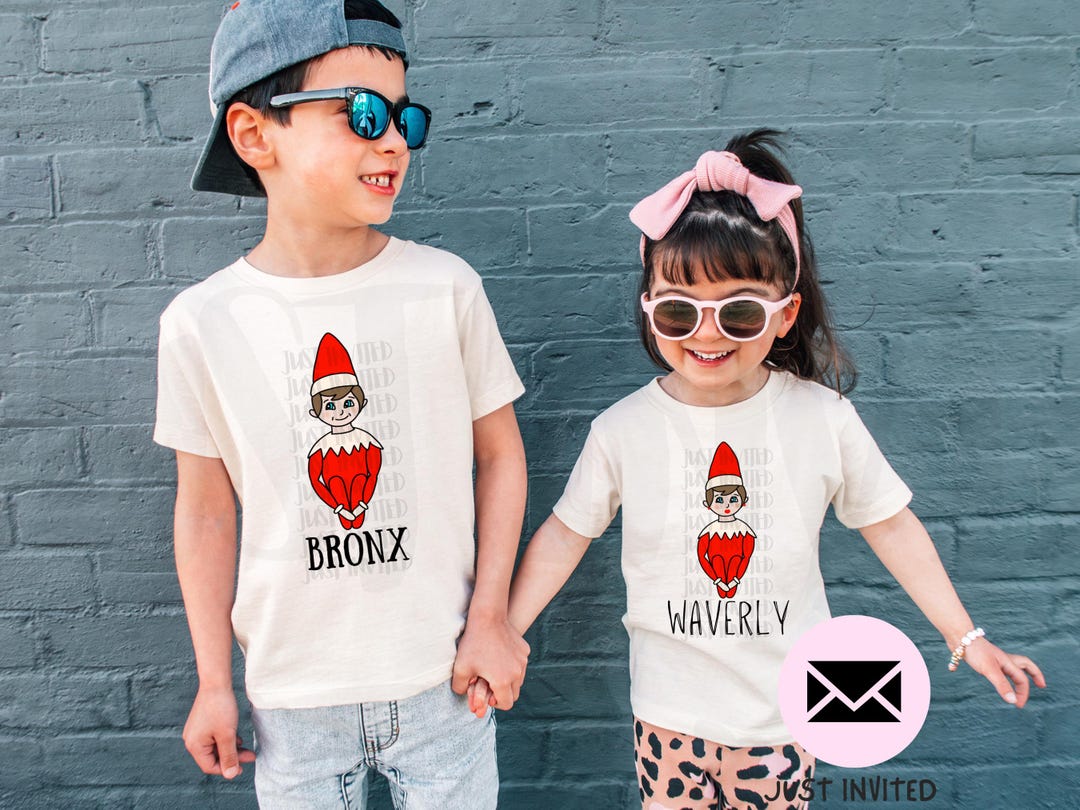 Elf on the Shelf Shirt Boys Christmas Shirt Elf on the Shirt Custom ...