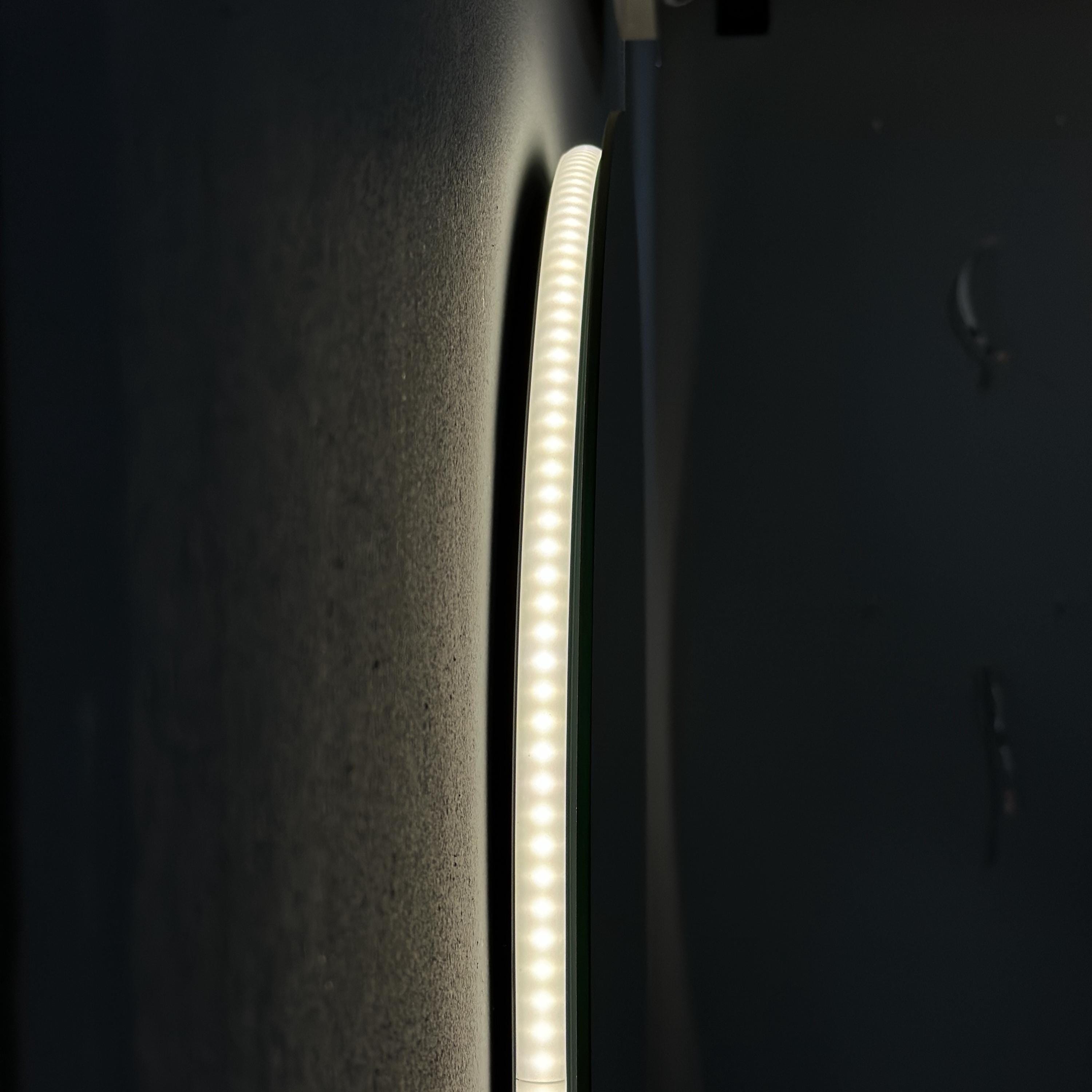 Curated visual reference: Visual Reference: Elegant Oval Led Backlit Mirror Modern Wall Mounted Vanity Mirror
