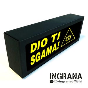 "God will warn you" light sign