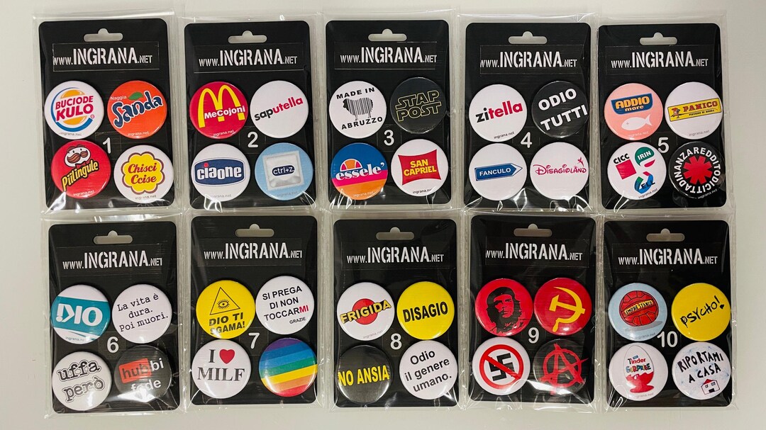 Complete Pin Set Collection (10 X 4pcs) - Etsy