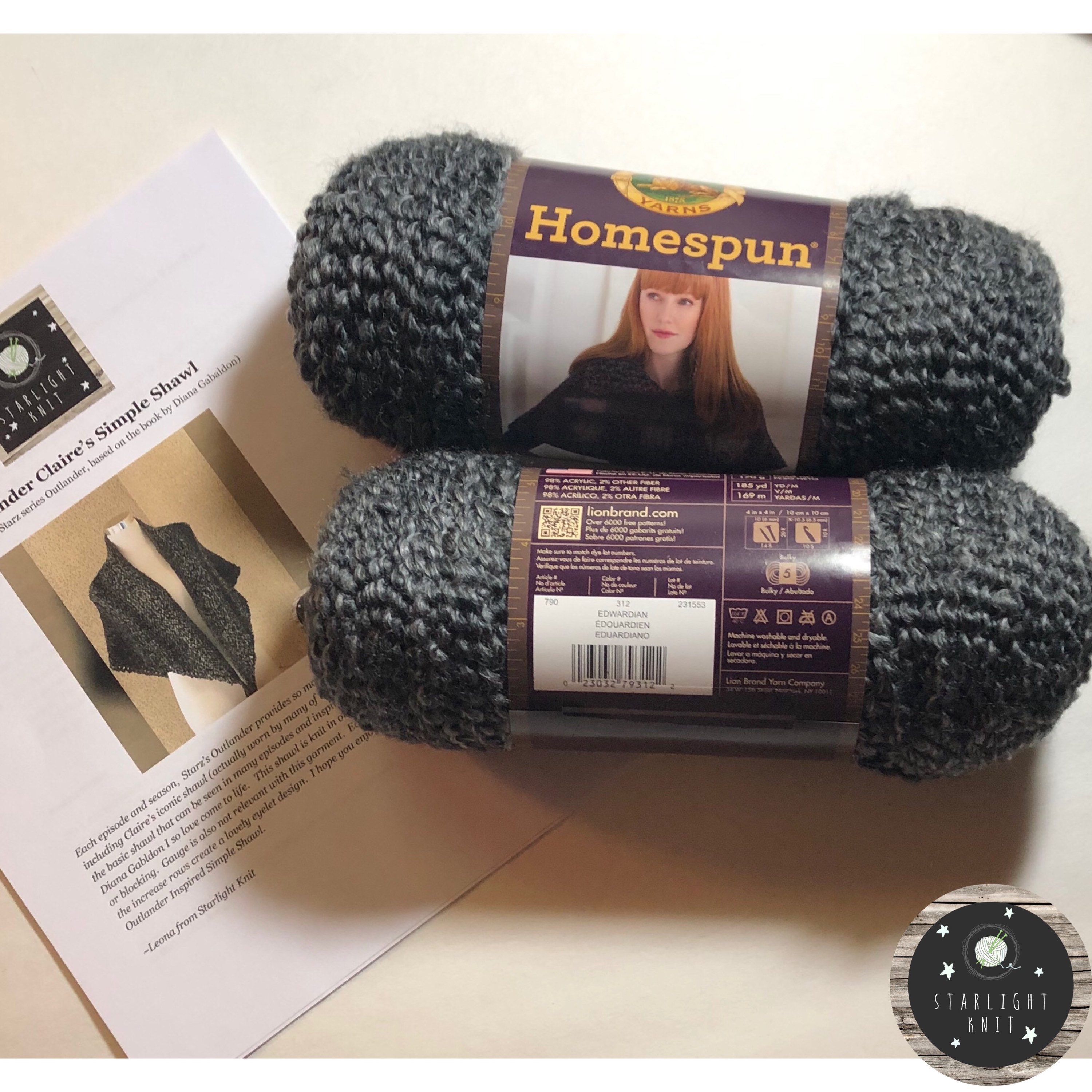 (3 Pack) Lion Brand Homespun Yarn - Edwardian