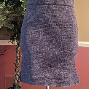 Hand Knit ladies A-line skirt
