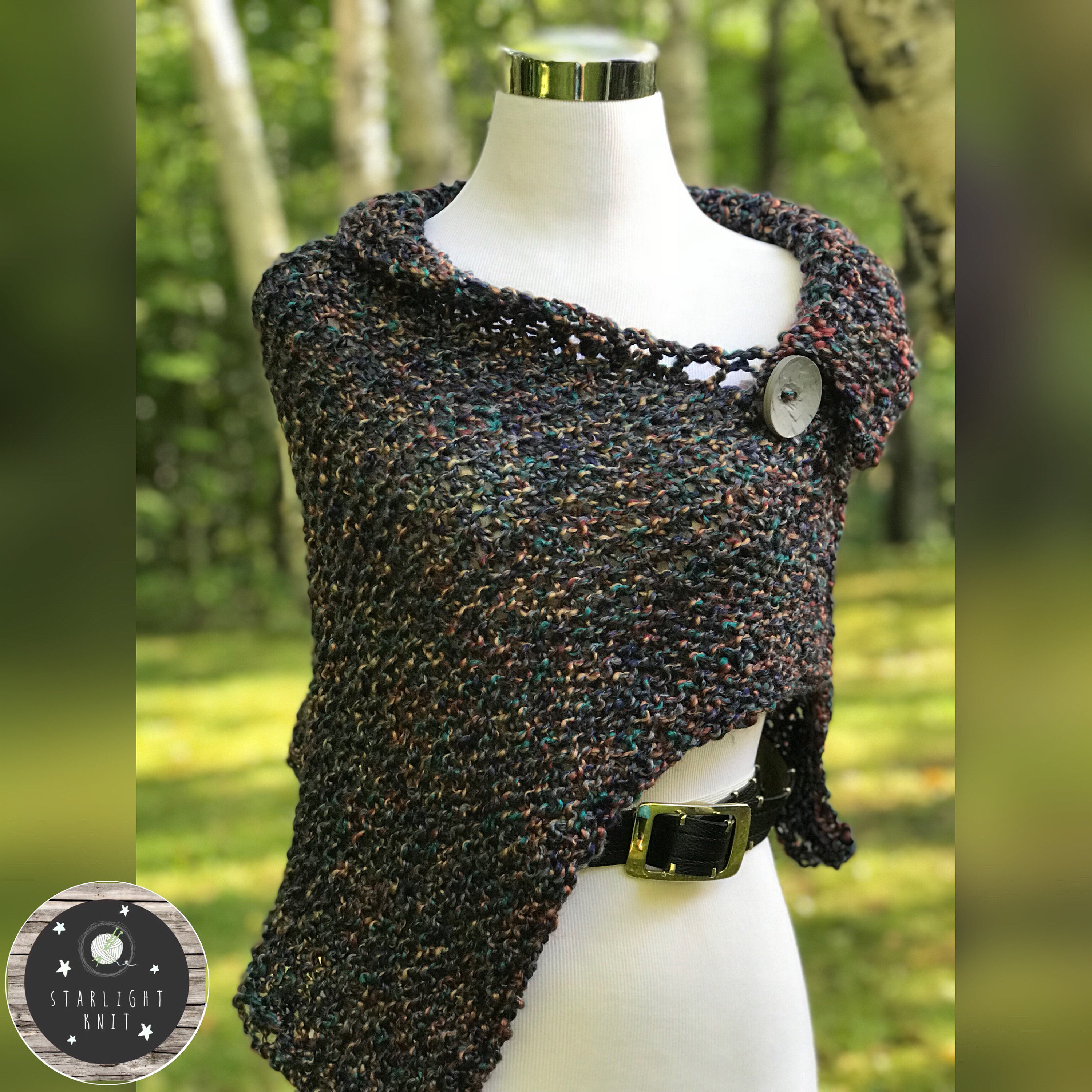 Outlander Inspired Shawl Wrap Poncho With Decorative