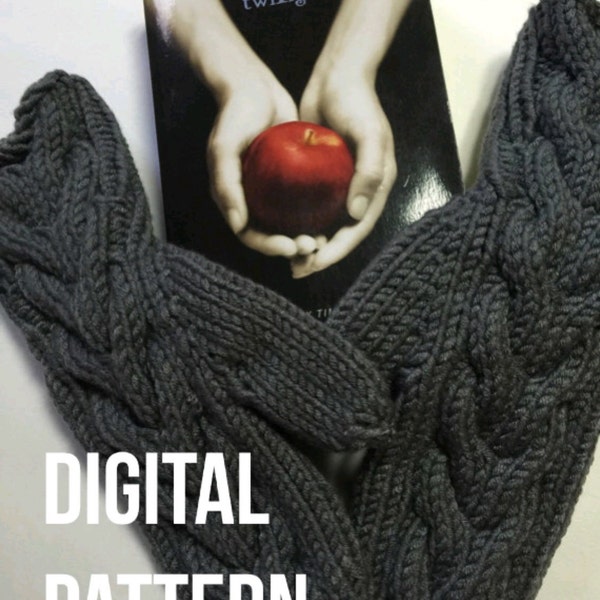 Digital Download Pattern Twilight Inspired Bella Mittens