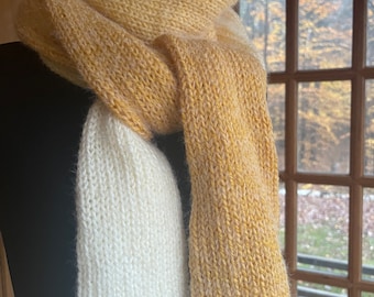 Hand Knit Luxury Extra Long Soft Scarf