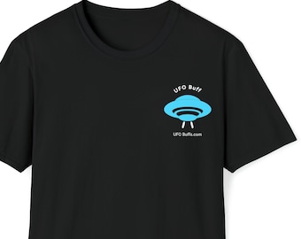 UFO Buff, Unisex Softstyle T-Shirt, For People Who Are Into UFO's, UAP's Or Flying Saucers, UfO Fans, Aliens, Spacecraft, uap hunter,