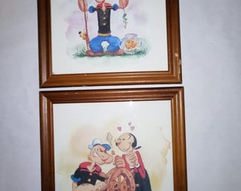 ARKUSZ NAKLEJEK POPEYE Z 1981 ROKU King Features Syndicate