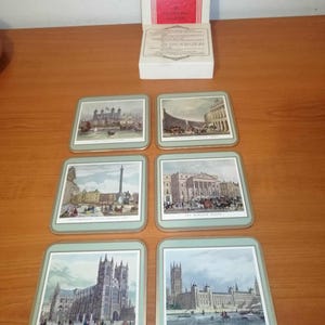 6 onderzetters van het Engelse merk Pimpernel 6 onderzetters van het Engelse merk Pimpernel