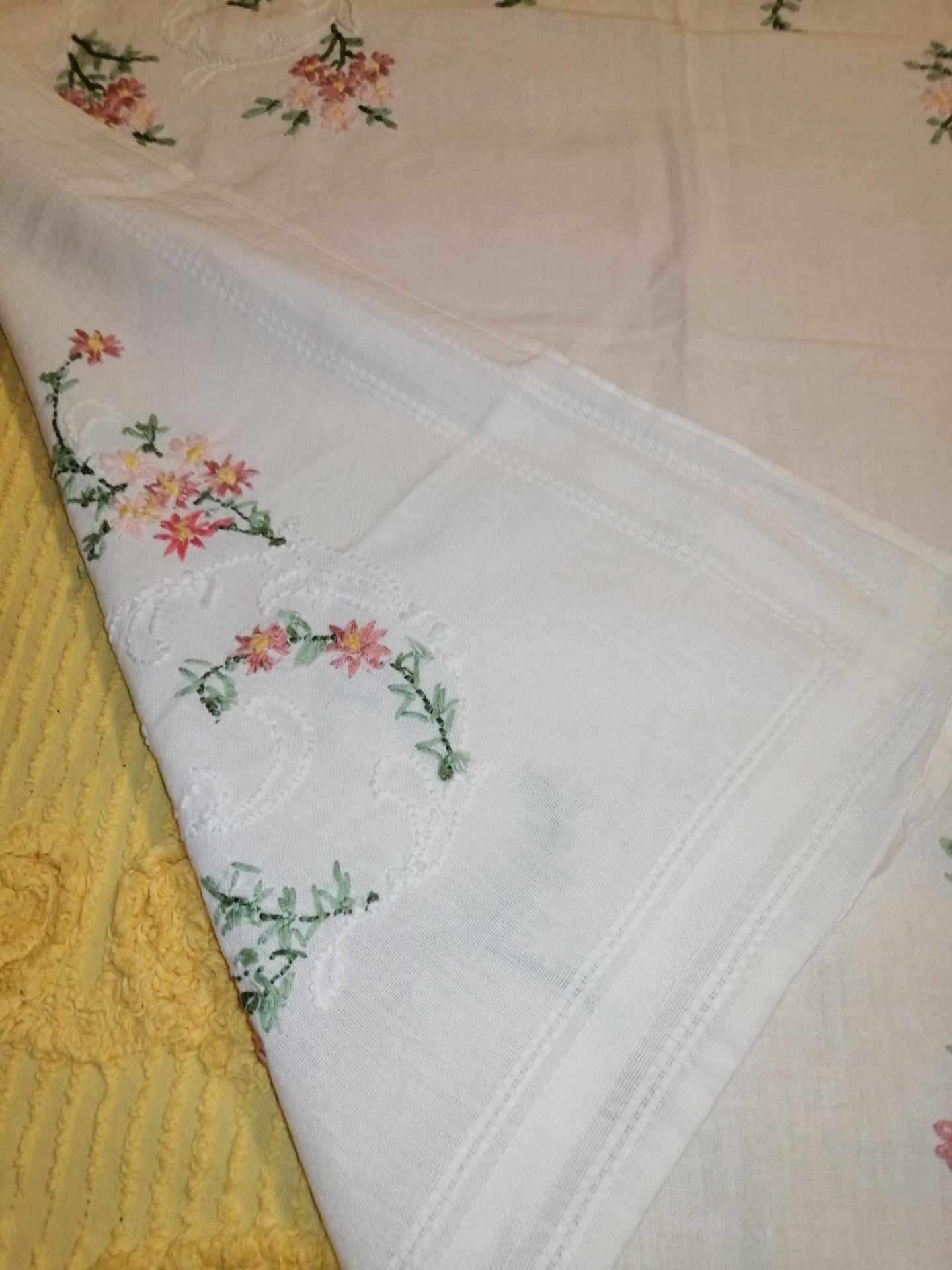 ハンドメイド　花柄刺繍　 大判テーブルクロス　新品未使用148×144cm 楽天市場】クロスステッチ 花 刺繍キット 花 立体的な花柄 女性