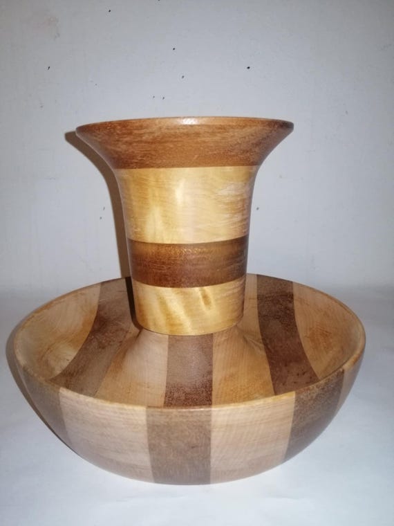 スウェーデンのヴィンテージハンドメイド木製キャンドル