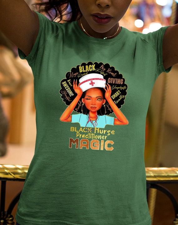 Black Nurse Shirt Practitioner Magic 