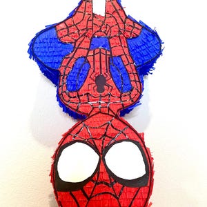 Custom personalized piñata. Number piñata, character piñata, and different designs. Spider man piñata