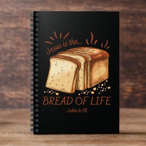 Brot des Lebens Notizbuch für sie Jesus Notizbuch Bibel Vers Notizbuch Geschenk Trendiges Notizbuch Christliches religiöses Notizbuch Spirituelles Journal Geschenk