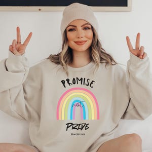 Promise Not Pride Sweatshirt Faith Sweatshirt for Her Jesus Sweatshirt Bible Verse Sweatshirt Gift Christian Sweatshirt Religious Spiritual