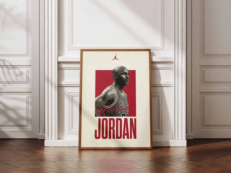 Michael Jordan Poster NBA Legend, Chicago Bulls Wall Art Etsy — free download