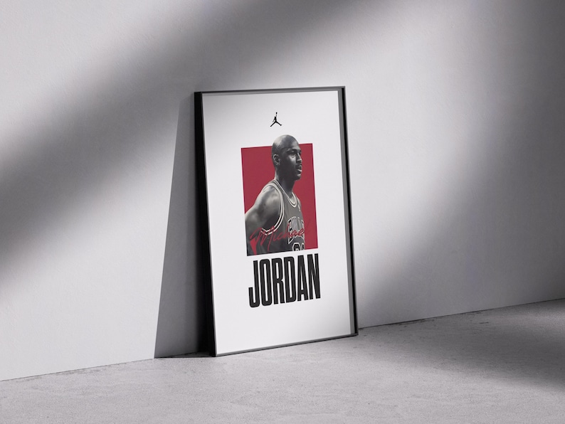 Michael Jordan Chicago Bulls Poster | NBA Legend Motivational Wall Art ...