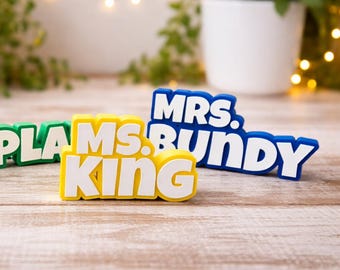 Custom 3D Printed Name Sign | Personalized Desk Decor | Teacher, Work, Kids
