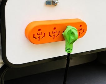 Universal RV plug storage - 50A, 30A, 15A