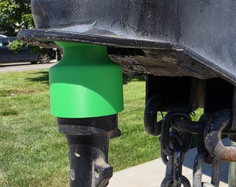 Camper Trailer 7-pin ball hitch connector holder