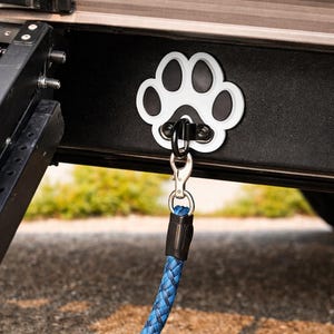 Dog Leash Hook for RV Camper -- Paw Print Hookup image 2