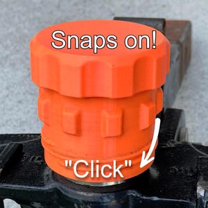 Camper RV Trailer Ball Hitch Cover - Snap on protector with Grease Containing Cap