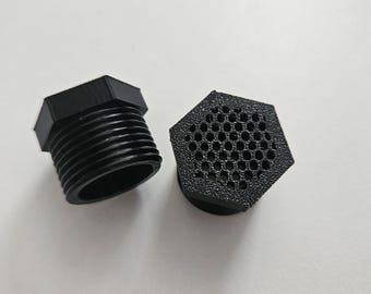 RV Camper Water Heater Drain Plug (2 pack) - Bug Guard and Standard