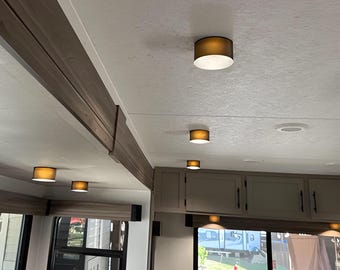 3 pack- RV Camper Lamp Shade- Round Lights
