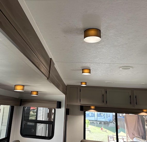 3 pack- RV Camper Lamp Shade- Round Lights