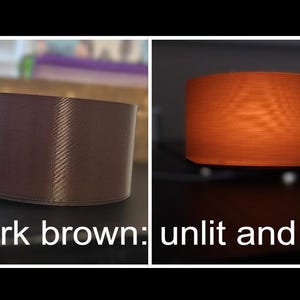 3 pack- RV Camper Lamp Shade- Round Lights Dark Brown