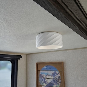 RV Camper Lamp Shades with a "Twist" - for 4.5" round LEDs (6 pack)