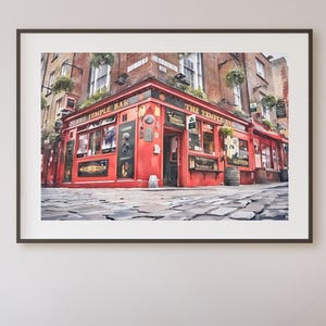 Temple Bar, Dublin, Ireland, paintings of temple bar, Irish landscapes, Dublin castles, paintings of Ireland, paintings of Dublin, Irish ar
