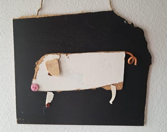 Blij varken, kunstfoto