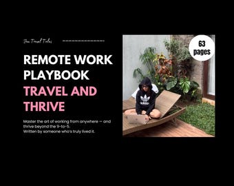 Remote Work Guide: Freelancer & Traveler Tips - 63-Page Digital Playbook (PDF Download)