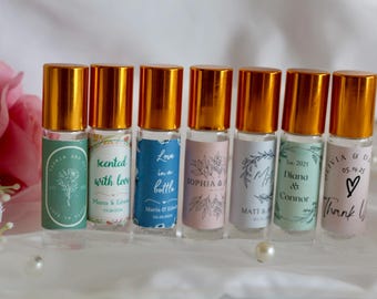 Personalized Perfume Wedding Favors