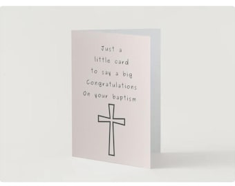 Biglietto di auguri per il battesimo (download digitale)