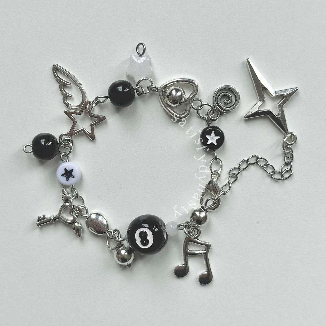 アクセサリー MASU CHARM BRACELET(BLACK) Acne Studios - Musubi charm bracelet - Black