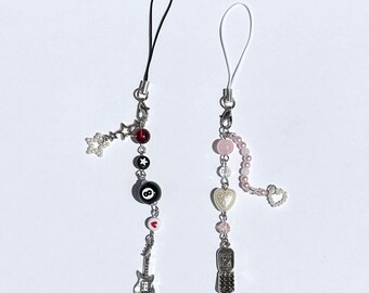 Nana Anime Keychain Set: Y2K Beaded Phone Charm, Purse Accessory