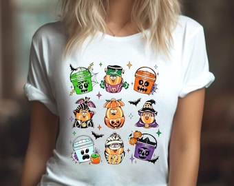 Spooky Nuggets Meal Bucket T-shirt, Halloween Nuggets, Chicken Lover Gift, Cute Chicken Shirt, Funny Halloween T-shirt, Spooky Season Shirt