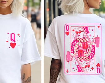 Queen Of Hearts Shirt, Trendy Valentines Day, Valentine’s Day Shirt, Vintage Queen of Hearts Sweatshirt, Cute Heart Tee, Valentines Day Gift