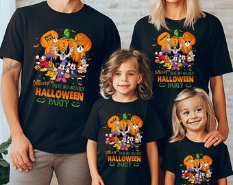 Custom Mickey's Not So Scary Halloween Party Shirt, Custom Mickey And Friends Halloween Shirt, Custom Family Matching Disney Shirts