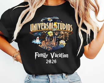 Vintage Disney Universal Studios Shirt, Universal Studios Family Vacation 2026, Universal Studios Trip Shirt, Custom Universal Studios Shirt