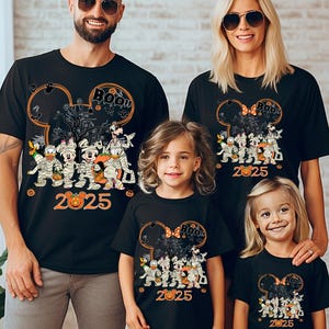 Custom Mickey And Friends Halloween Shirt, Custom Family Matching Disney Shirts, Disney World Halloween Family, Disneyland Halloween Tee