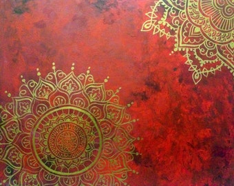 Molten Snowflakes  Acrylic On Canvas