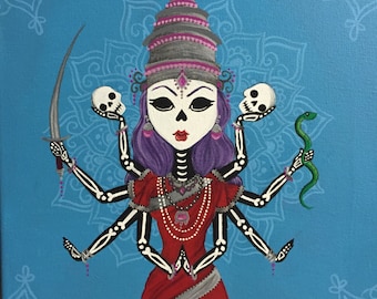 She Who Is Death Original Acrylic Painting