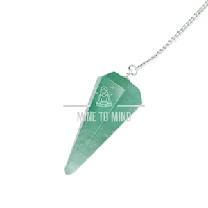 Green Fluorite Pendulum Gemstone for Dowsing Scrying Divination