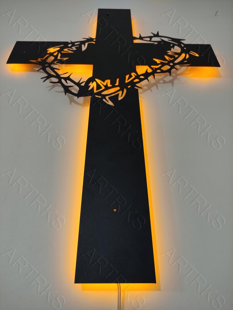 The Cross Metal Wall Decor Easter Gift Christian Decor Jesus Metal Wall